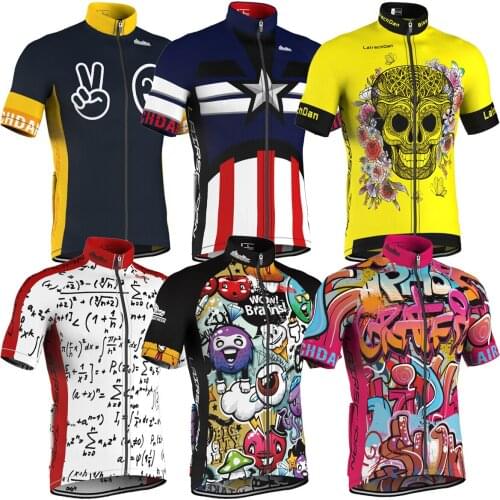 New LairschDan Bike Wear Top 2021 Mens Cycling Jersey Summer Short Sleeve MTB Shirt Maillot Vtt Homme Bicycle Clothing Uniform