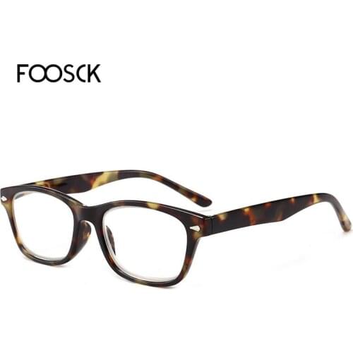 FOOSCK Women Men Spring Hinge Reading Glasses Retro Magnifier Diopter Presbyopic Reading Cat Eye Glasses +1.0 +1.5
