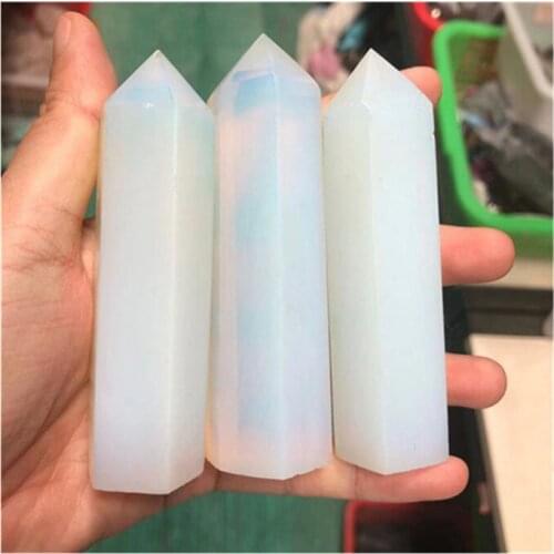 Opal Wand Point Hand Carved Tower Crystal Stone For Home Decoration