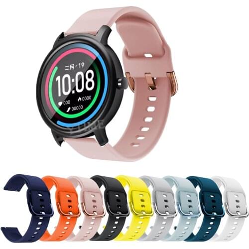 20mm Silicone Watch Band for Xiaomi Mibro Air Strap Sport Bracelet Watchband Fashion Replacement Wristband for Mi bro Air correa