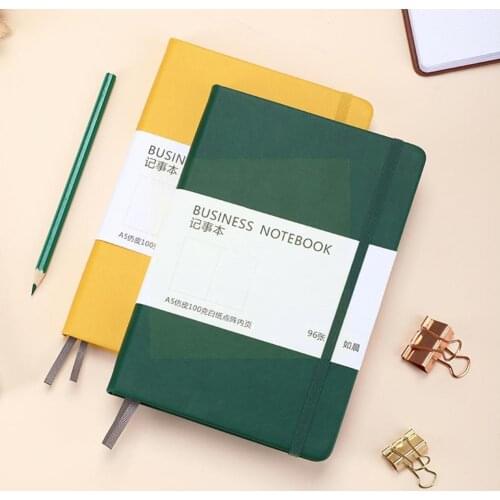 Retro Elastic Bandage Hardcover Color Diary A5 Stationery Strap Notebook Business Homework Notebook Student Book Offi Q1M1