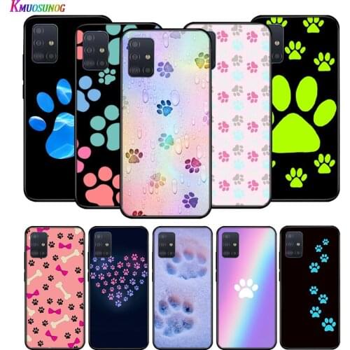 Silicone Soft Cover dog foot Paw for Huawei P40 P30 P20 Lite E Pro P Smart Z Plus 2019 P10 P9 Lite Phone Case
