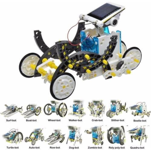Solar Energy 13 DIY Robot Kits Educational Toys Children Scientific Power for Kids Boy Gifts Dropshipping 2019
