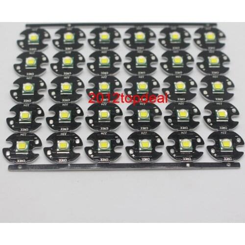 10 PCS CREE XML XM-L T6 LED U2 10W WHITE Warm White High Power LED Emitter Diode with 12mm 14mm 16mm 20mm PCB for DIY