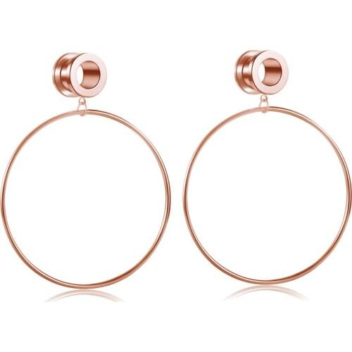 TIANCIFBYJS Stainless Steel Hoop Ear Plugs Tunnels Screw Dangle Silver Rose Gold Earring Lobe Stretcher Piercing Expaders 60pcs