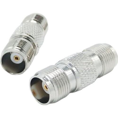 10pcs/lot TNC Female to TNC Female connector Adapter Dual TNC female Straight Connector Coaxial RF Converter Connector