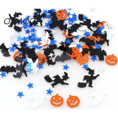 15g Halloween Witch Specter Spider Web Skull head Star Confetti For Home Party Decoration DIY Scrapbooking Supplies