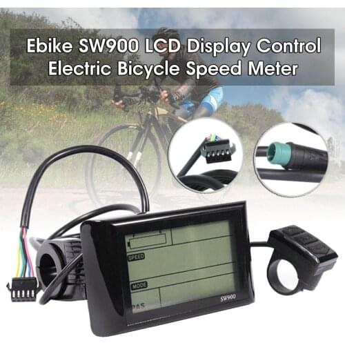 2 Model Sw900 Lcd Display Panel Meter Controller Electric Bicycle E-bike Speed Digital Display Speed Meter Speedometer