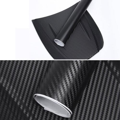 3D Carbon Fiber Car Sticker DIY Paste Protector Strip Auto Door Sill Side Mirror Anti Scratch Tape Waterproof Protection Film