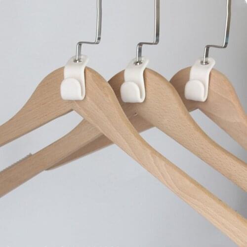 6pcs/set Wardrobe Space-saving Stack Hanger Hooks Coat Hook Closet Hangers Rack Bedroom Storage Organizer