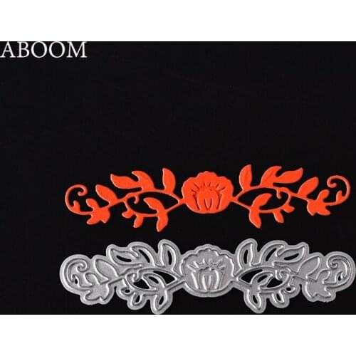 ABOOM New 1PC Flower Leaf Lace Metal Carbon Steel Cutting Dies Stencils For DIY Scrapbooking Album Paper Card Maker Die Cut