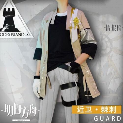 Anime Arknights Thorns Guard Rhodes Island Battle Suit Dress Daily Uniform Cosplay Costume Halloween Women Free Shipping 2020New