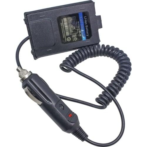 BAOFENG UV-5R 12V Car Charger Battery Eliminator Adapter For Walkie Talkie UV5R UV-5RE UV-8HX UV-5RA UV-5RC