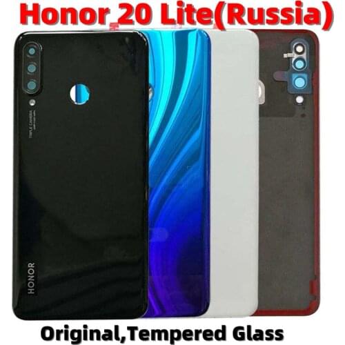 For Huawei Honor 20 Lite MAR-LX1H Russia Original Back Battery Cover Housing Door Rear Door Housing Lid Case Repair Parts