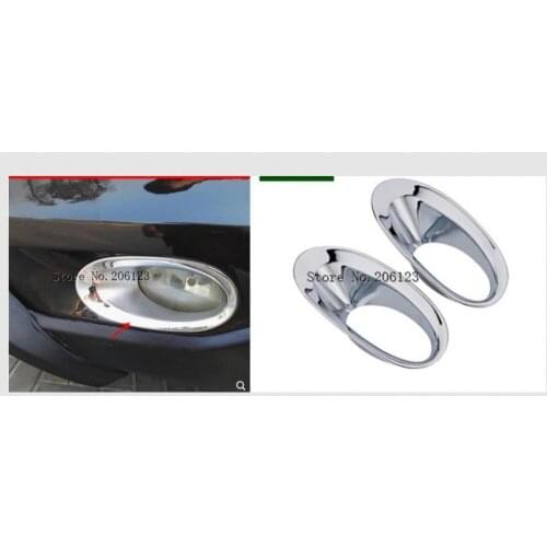 For Honda CR-V CRV 2010 2011 Front Bumper Fog Light Trim Rim Lamp Cover Cap Car Styling Reflective Sticker Kit Accessories Model