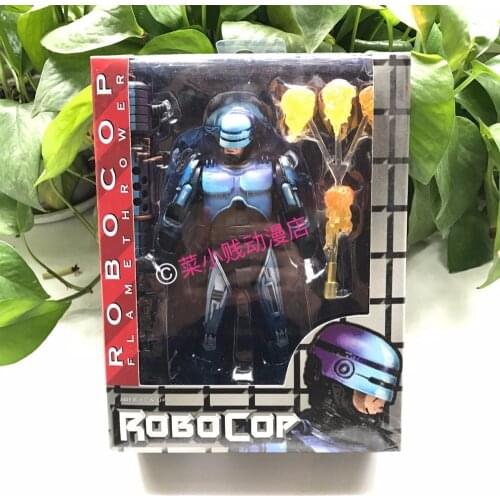 RoboCop Murphy Game Battle Damage robot 1987 movie gun Anime Game Figurine PVC Action Figure Model Toy 17cm