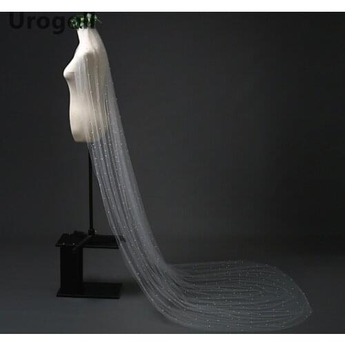 Trendy New Veil Bridal Wedding Veil Wedding Accessories Gauze Bridal Veil Pearl Veil Combs Wedding Party Veil For Girl Dress