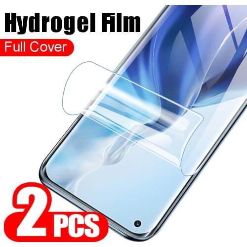 2Pcs Screen Hydrogel protrctor Film For Xiaomi Mi 11 mi 10 10Pro 10lite 10Ultra Smartphones Safety Protective soft film Not Glas