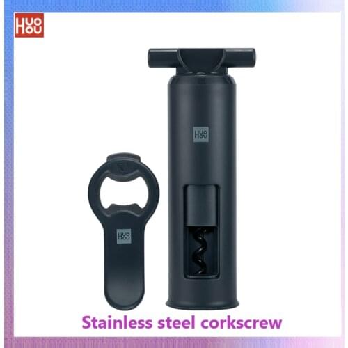 Huohou Wine Bottle Beer Cans Opener Stainless Steel Automatic Magnetic Beer Openers Bar Wine Opener Kitchen BBQ Tools