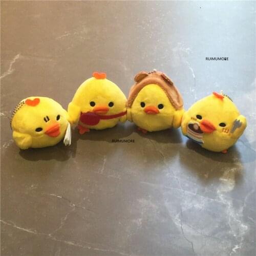 NEW Year Gift Chicken Toy , 8CM Chicken Plush Toy , Stuffed Doll Chain Pendant Decor Plush Toys