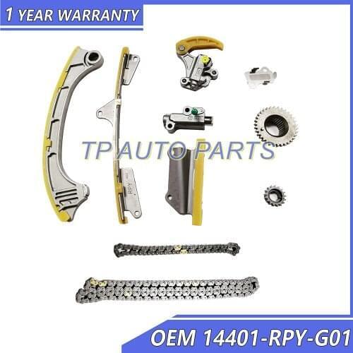 Engine Timing Chain Assembly Kit OEM 14401-RPY-G01 14401RPYG01 14520-RPY-G02 14520RPYG02 Compatible Honda