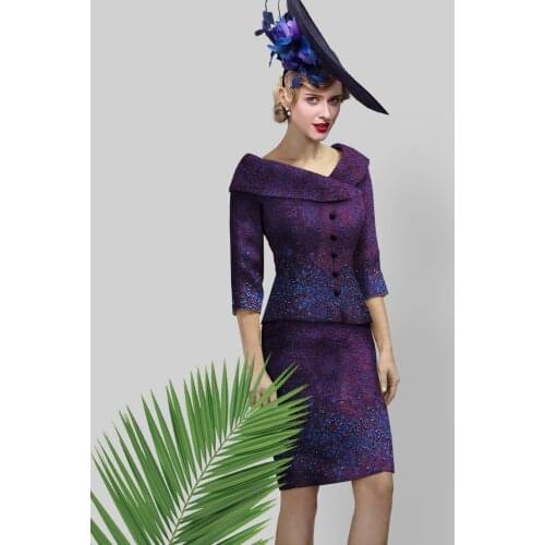 Tailor shop mothers dresses for wedding mother of the bride outfit pale yellow brocade jacket and skirt mother of bride suits