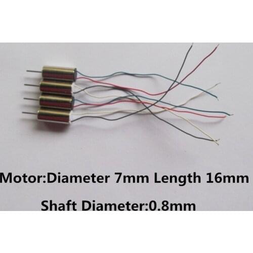 716 7*16mm Coreless Motor A B Motor SYMA S107 S108G S109G S102G RC mini DIY Helicopter Quadcopter Spare Parts R/C Accessories