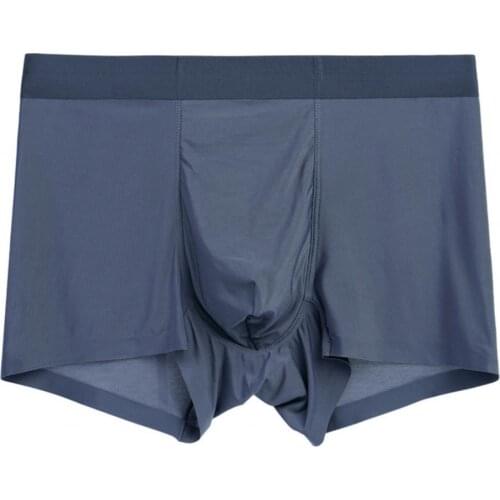 Mens Underwear Skin-friendly Wear Resistant Spandex Ultra-thin Seamless Transparent Panties for Husband