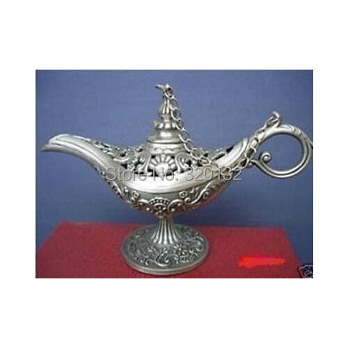 One pair Unusual Rare wonderful Collection Beautiful Collection Of Tibet Genie Oil Lamp 12.2cm 2pcs Wholesale Jewellery