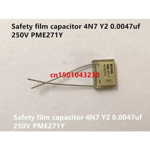 Original new 100% safety film capacitor 4N7 Y2 0.0047uf 250V PME271Y (Inductor)