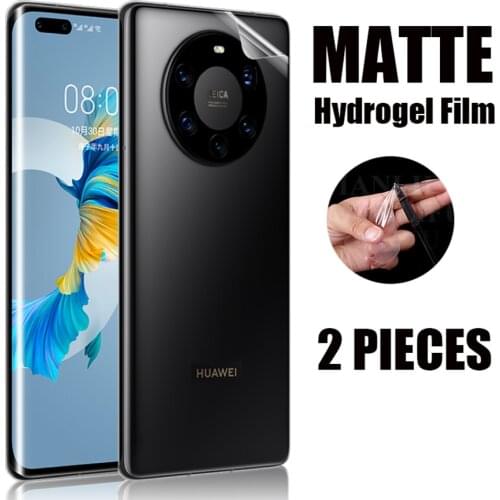 2Pcs Full Matte Hydrogel Film Screen Protector For Huawei P50 P30 P40 Pro P20 P Smart Z 2019 Mate 20 Honor 20 10 Lite 9 9X 8X
