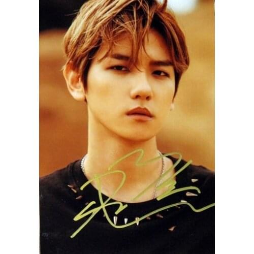 Signed EXO BaekHyun Baek Hyun autographed photo TDON`T MESS UP MY TEMPO 7 versions 4*6 112018
