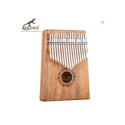 Gecko hot sale K17CA professional 17 keys Comphorwood wood kalimba musical instrument