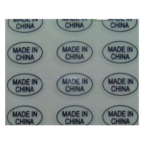 50000pcs/lot 13x9mm MADE IN CHINA Self-adhesive transparent pvc label sticker, Item No.FA04