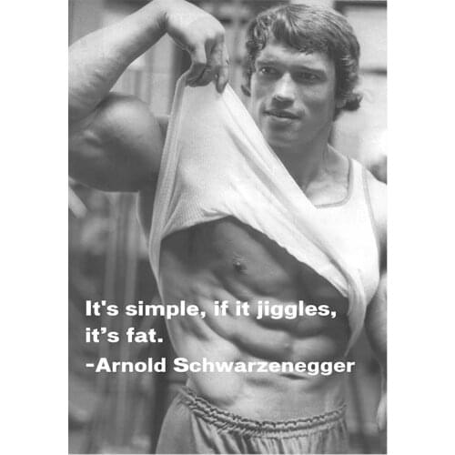 Arnold Schwarzenagger Silk Poster Bodybuilding Wall Art Print Canvas Painting Motivational Picture Wallpaper Bedroom Decoration