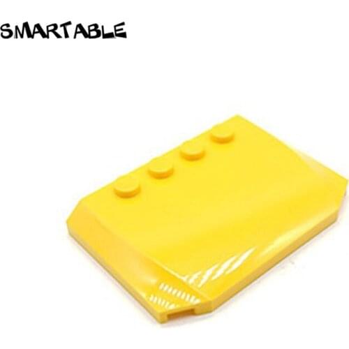 Smartable Wedge 4x6x2/3 Curved For Car Cover Building Blocks MOC Parts Toys For Kids Compatible Major Brands 52031 20pcs/lot
