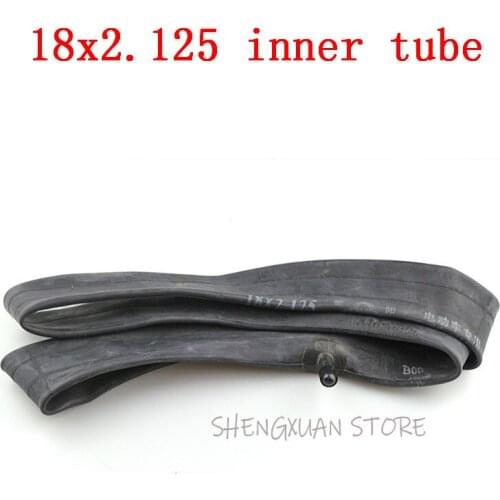 18 x 2.125 inner tube/inner tyre with a Bent Angle Valve Stem or Straight Valve fits many gas electric scooters and e-Bike