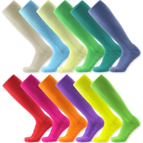 David angie Unisex Men Women Compression Socks Fat Burn Legging Colorful Socks Non-Slip Breathable Knee High Long Socks,1Yc3024