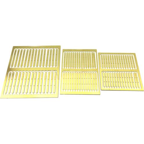 1PC Civil Boat Model Railings Photo-etched Sheets Ladder Thickness 0.8mm Brass Etched Sheet Baluster for Assembly RC Parts