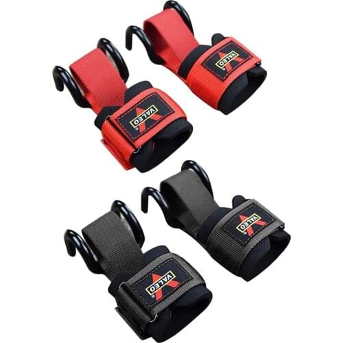 1 Pair Fitness Weight Lifting Hook Training Gym Grips Straps Wrist Support Weights Power Dumbbell Hook Weightlifting