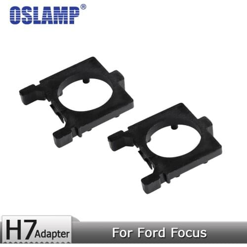 1 Pair H7 Led Headlight Bulbs Mounting Adapter Holder For Ford Focus 2011-2015 Plastic Headlamp Adapter Base Accessories