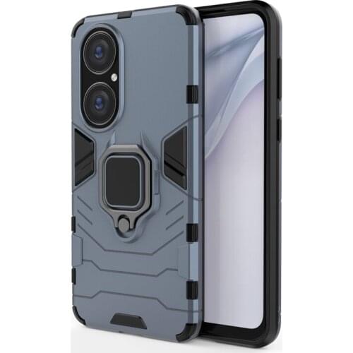 10pcs/lot 2 in 1 Hard Armor Case Plastic + TPU Cove For huawei P50 P50PRO With Ring Stand