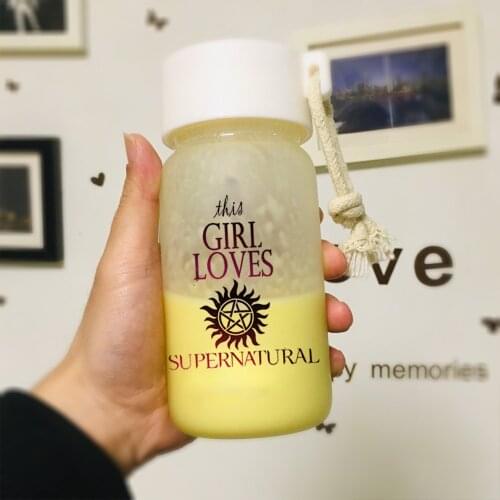 11oz Environmentally Bicycle Travel Sport Healthy Lemon Juice Friendly Glass Water Bottle Girl Friends G'ift Kettle