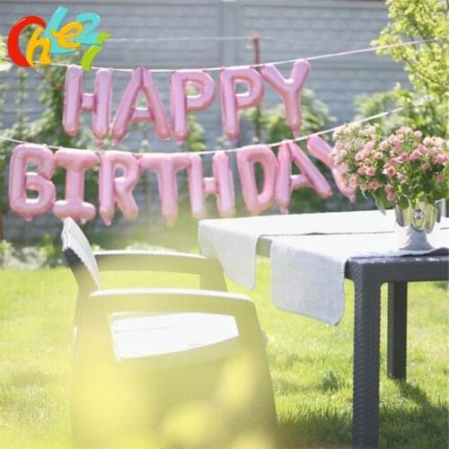16inch alphabet Letter Foil Balloons HAPPY BIRTHDAY Balloons 13pcs/set for Party balloon Holiday Decor Supplies celebrate balls