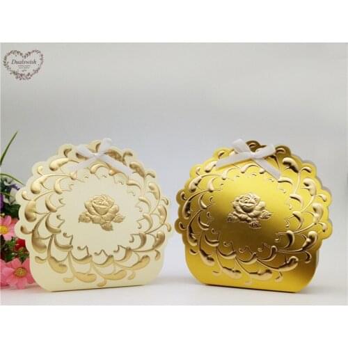 25Pcs Flower Candy Box Chocolate Packaging Wedding Favors and Gift Box Birthday Party Baby Shower Decorations Kids