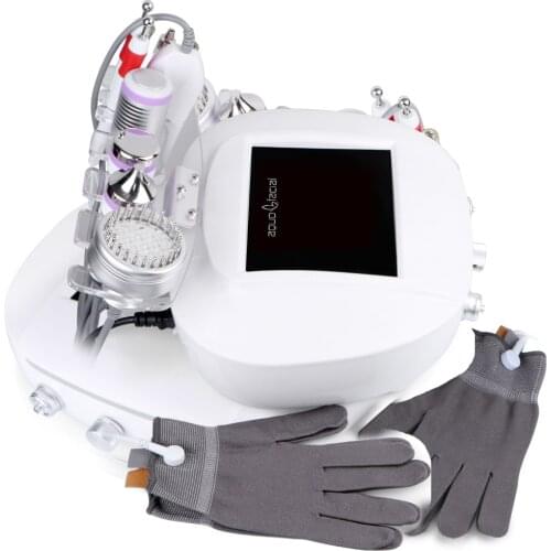 6 in 1BIO photon wrinkle removal Scrubber Facial Beauty Machine with Magic Gloves