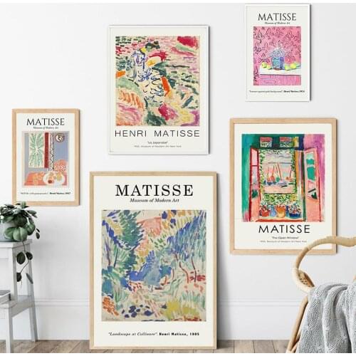 Abstraction Matisse Fruit Dish Blue Vase Wall Art Canvas Painting Nordic Posters And Prints Wall Pictures For Living Room Decor