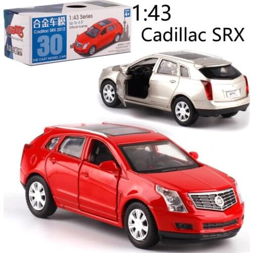 CAIPO 1:43 Cadillac SRX Alloy pull-back vehicle model Diecast Metal Model Car For Boy Toy Collection Friend Children Gift