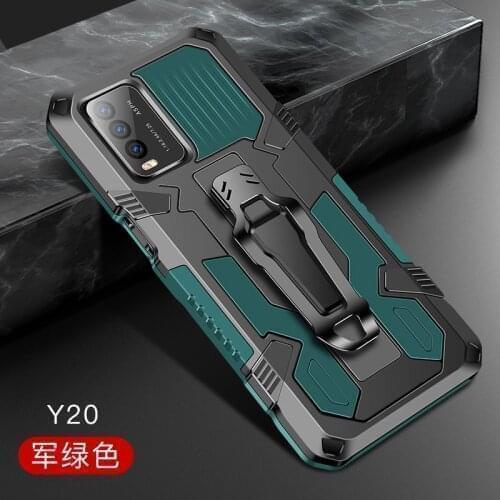 Y20 Armor Case For vivo Y20 Y30 Y11S Y20A Y20A Y20 2021 Case Shockproof Belt Clip Holster Cover For vivo V2029 Coque Funda capa