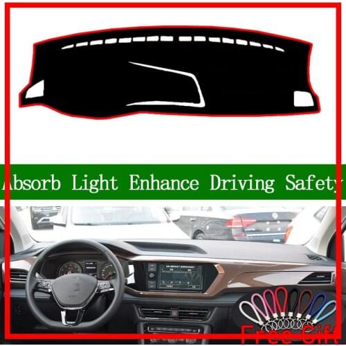 For Volkswagen Tharu 2019 Dashboard Cover Sun Shade Non-slip Dash Mat Pad Carpet Car Stickers Interior Accessories
